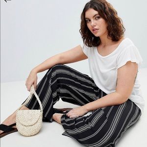 ASOS wide leg striped pants Size 12-14 NWOT